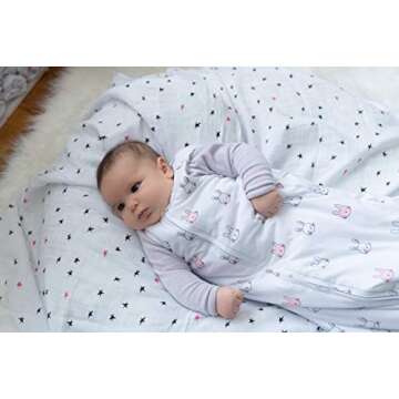 Ely's & Co. 2-Pack Baby Wearable Blankets for Girls