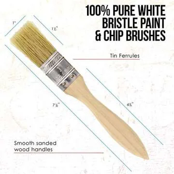 20 Pack Assorted Size Paint Brushes for Versatile Use
