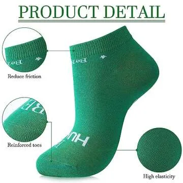 Mepase 12 Pairs Inspirational Athletic Running Socks Golf Low Cut No Show Socks Christmas Running Gifts for Women