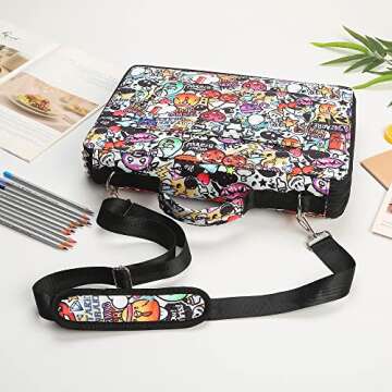 Lbxgap 384 Slots Portable Pencil Case Organizer for Artists