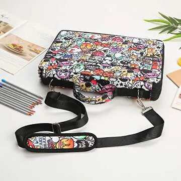 Lbxgap 384 Slots Portable Pencil Case Organizer for Artists