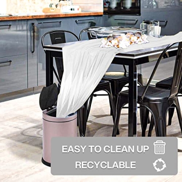 PartyWoo Silver Foil Tablecloth for Parties and Events