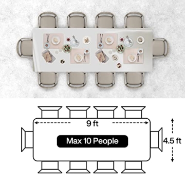 PartyWoo Silver Foil Tablecloth for Parties and Events