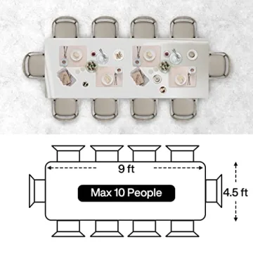 PartyWoo Silver Foil Tablecloth for Parties and Events