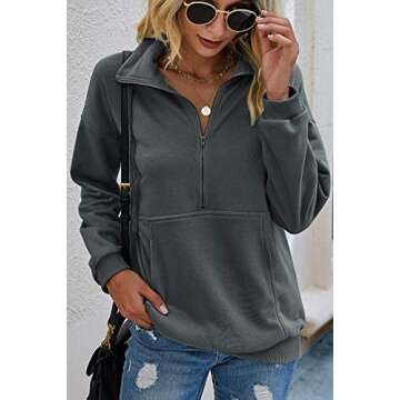 Minipeach Women's Long Sleeve Tops, Tie Dye Sweatshirt, Zip Up Hoodie Oversized-Sweatshirts Pullover