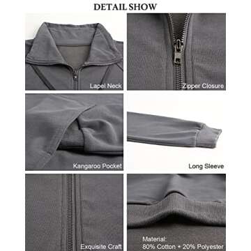 Minipeach Women's Long Sleeve Tops, Tie Dye Sweatshirt, Zip Up Hoodie Oversized-Sweatshirts Pullover