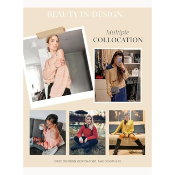 Dokotoo Women's Hollow Knit Sweater for Fall Fashion