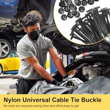 150PCS Nylon Cable Tie Buckle for Automotive Repairs