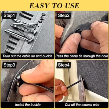 150PCS Nylon Cable Tie Buckle for Automotive Repairs