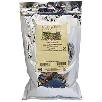 Organic Sage Leaf Powder - Premium Culinary Herb for Health & Flavor