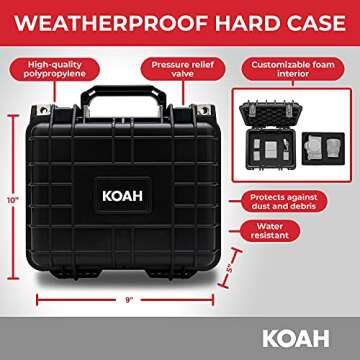 Panasonic GH5 Lumix 4K Mirrorless, 20.3 MP, Wi-Fi + Bluetooth,3.2" LCD w/Sony 64GB SF-G Series UHS-II & Hard Case Bundle