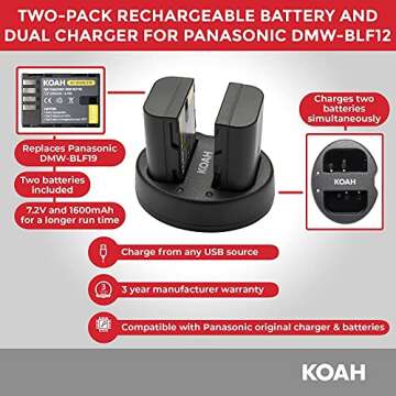 Panasonic GH5 Lumix 4K Mirrorless, 20.3 MP, Wi-Fi + Bluetooth,3.2" LCD w/Sony 64GB SF-G Series UHS-II & Hard Case Bundle