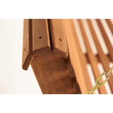 Amish Casual 5 Foot Porch Swing with Cup Holders - Cedar Stain