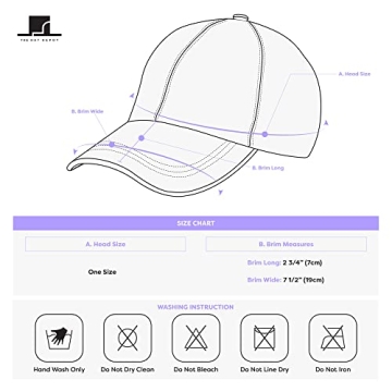 The Hat Depot Comfortable Cotton Baseball Cap for Men and Women