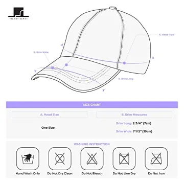 The Hat Depot Comfortable Cotton Baseball Cap for Men and Women