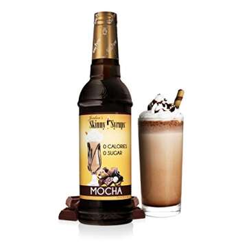 Jordan's Skinny Syrups Sugar Free Coffee Syrups Bundle - Peanut Butter Cup and Mocha Flavors (2 packs)