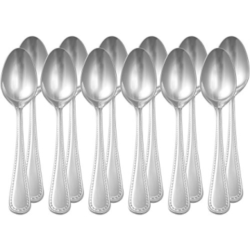 Amazon Basics Stainless Steel Dinner Spoons, Set of 12
