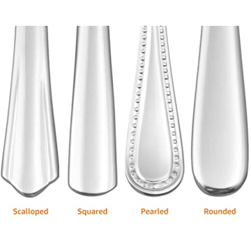 Amazon Basics Stainless Steel Dinner Spoons, Set of 12