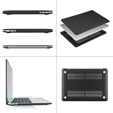 MOSISO Compatible with MacBook Pro 13 inch Case M2 2025, 2024, 2023, 2022-2016 A2338 M1 A2251 A2289 A2159 A1989 A1708 A1706, Plastic Hard Shell&Keyboard Cover&Screen Film&Storage Bag, Black