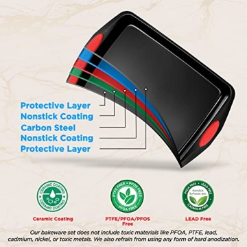 NutriChef 15-Piece Nonstick Baking Pan Set for Experts