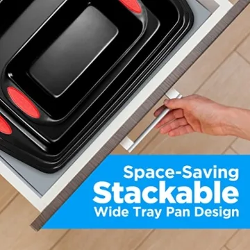 NutriChef 15-Piece Nonstick Baking Pan Set for Experts