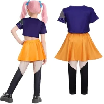 Girls Demon Hunter Pop Singer Rumi Mira Zoey Costume for Halloween Party Cosplay Dance Stage Outfit ...