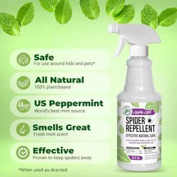Mighty Mint Spider Repellent Peppermint Oil Spray - 16oz Natural