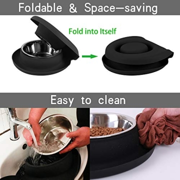 Yacee Waterproof Dog Bowls Set for All Breeds - Eco-Friendly