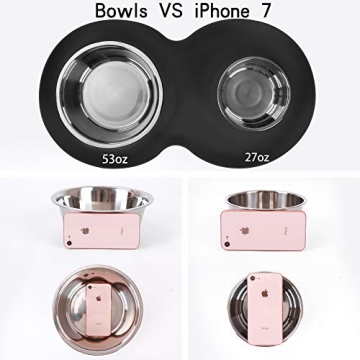 Yacee Waterproof Dog Bowls Set for All Breeds - Eco-Friendly