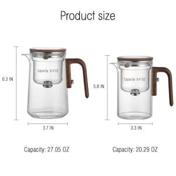 MACTANO Enchanti Tea Pot - Magic Glass Teapot with Strainer