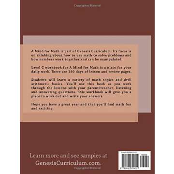 A Mind for Math Level C: The Book of Genesis (Genesis Curriculum)