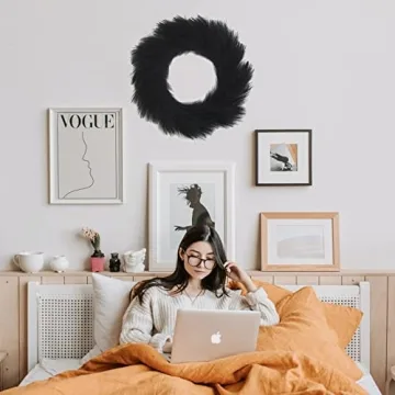 Stunning 26" Hananona Pampas Grass Wreath for Home Decor