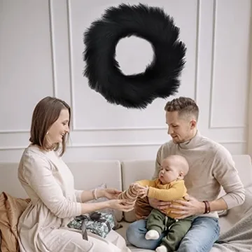 Stunning 26" Hananona Pampas Grass Wreath for Home Decor