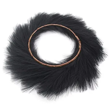 Stunning 26" Hananona Pampas Grass Wreath for Home Decor