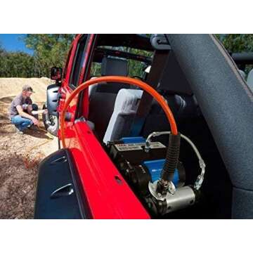 ARB Inflation Kit Air Compressor and Orange Air Hose Pump Up Kit with Quick Fitting Bundle On Board System, CKMA12 and 171302 Part Numbers in a New Air Systems Printed Box (Compressor & Inflation Kit)