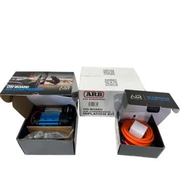 ARB Inflation Kit Air Compressor and Orange Air Hose Pump Up Kit with Quick Fitting Bundle On Board System, CKMA12 and 171302 Part Numbers in a New Air Systems Printed Box (Compressor & Inflation Kit)