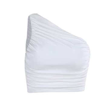 Avanova Women's One Shoulder Sleeveless Crop Top - Summer Essential