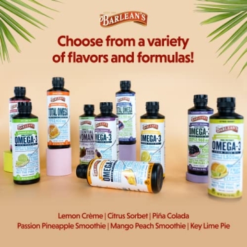 Delicious Barlean's Citrus Sorbet Omega 3 Fish Oil Liquid 16 oz