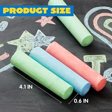 JOYIN 108 PCS Non-Toxic Sidewalk Chalk Set for Kids