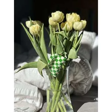 Two Oh One Checkered Hair Clip Claw Acrylic Strong Hold Women's Accessory for all Hair Type, Green