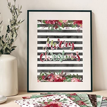 Whaline Christmas Scrapbook Paper 24 Pack, Double-Sided