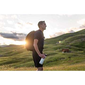 CamelBak eddy+ Water Bottle with Straw 20oz - Insulated Stainless Steel, Larkspur