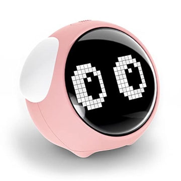 MikoDream Kids Alarm Clock with Night Light and Emojis