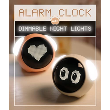 MikoDream Kids Alarm Clock with Night Light and Emojis