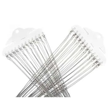 Snake Chains Necklace 24pcs 925 Silver Plated 1.2mm DIY Charms Link with Lobster Clasps for Jewelry Making (16 inch)