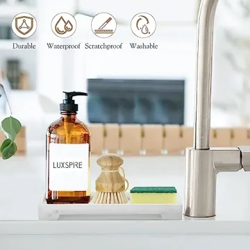 Luxspire Marble Bathroom Tray for Stylish Organization