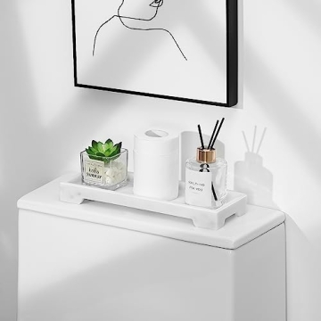 Luxspire Marble Bathroom Tray for Stylish Organization