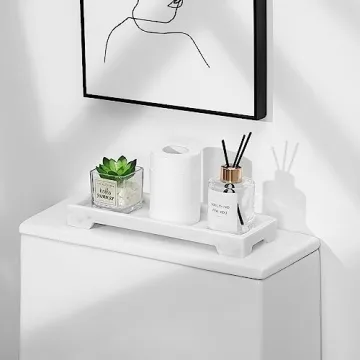 Luxspire Marble Bathroom Tray for Stylish Organization