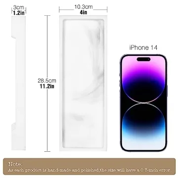 Luxspire Marble Bathroom Tray for Stylish Organization