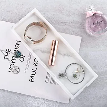 Luxspire Marble Bathroom Tray for Stylish Organization